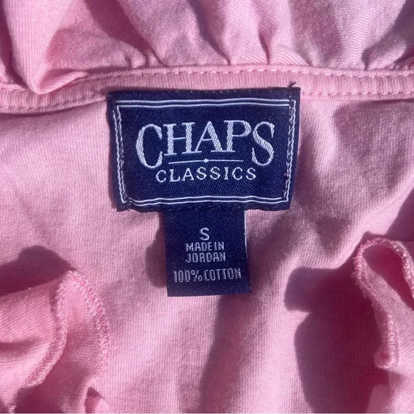 Chaps Classics Ruffle Tee - Picture 2 of 3